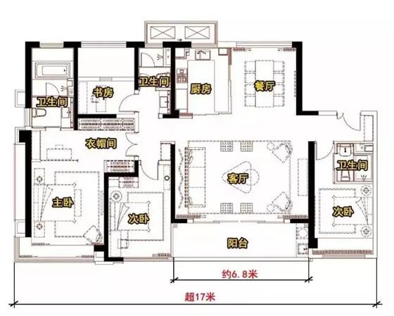 文化片區(qū)—中南林樾188㎡大平層樣板房鑒賞（附720全景）