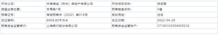 中海佰賢居3、5、6、9、10、11幢通過預(yù)售許可