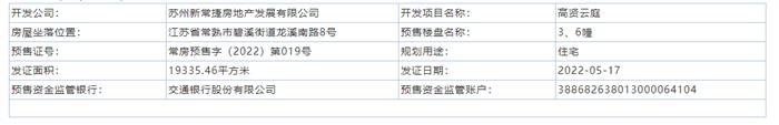 高賢云庭3、6幢通過預(yù)售許可審批