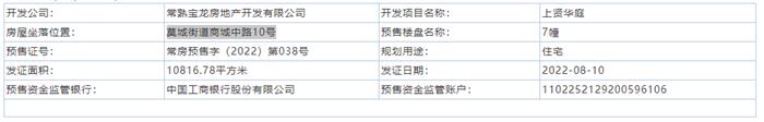 上賢華庭7幢通過(guò)預(yù)售許可審批