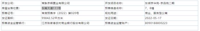 東湖京華—京品苑7、8幢通過預售許可審批